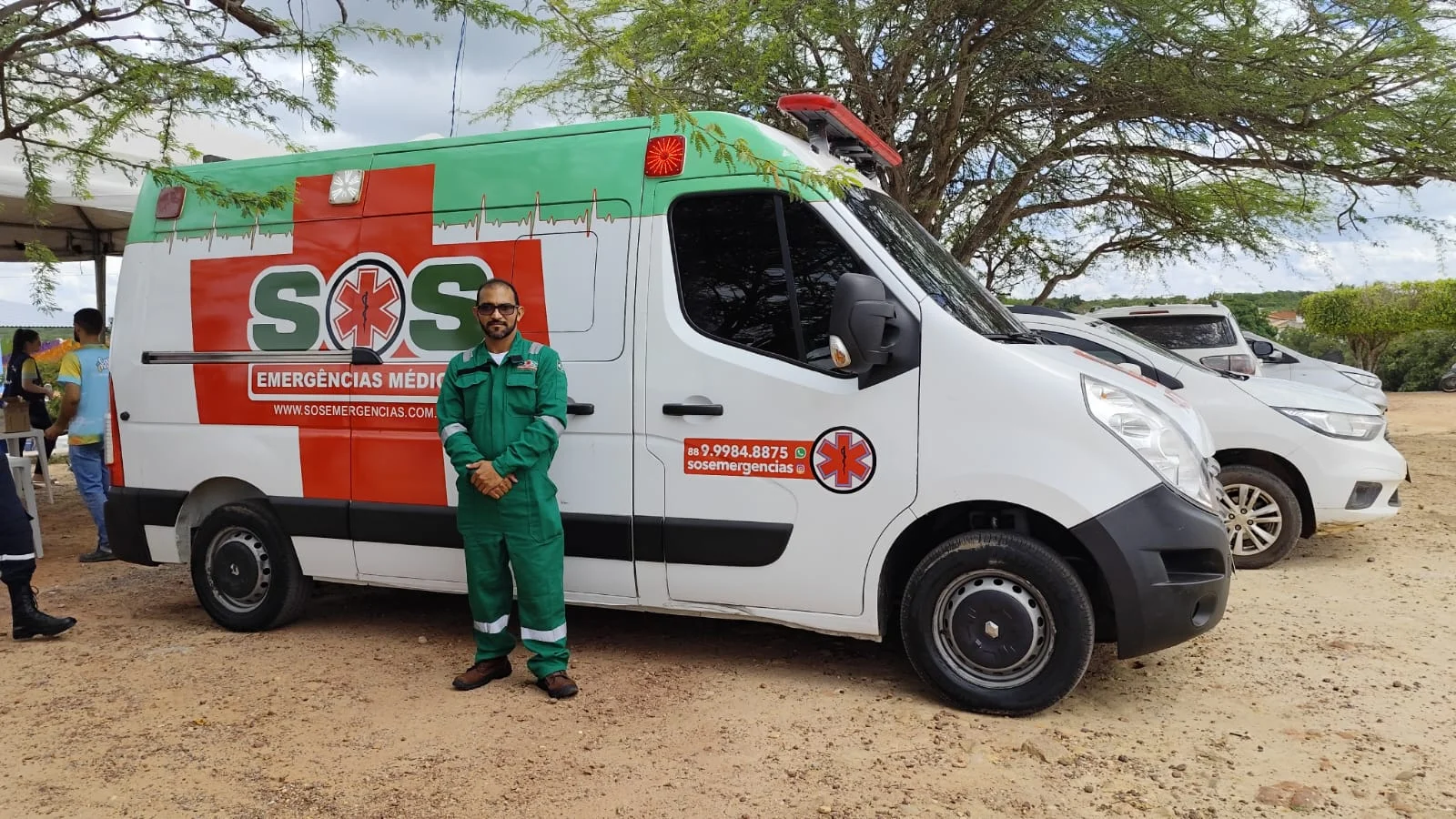 posto médico com UTI móvel